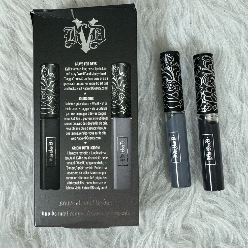 Kat Von D Smoke & Mirrors Lip Duo Woolf and Dagger New - Picture 4 of 7